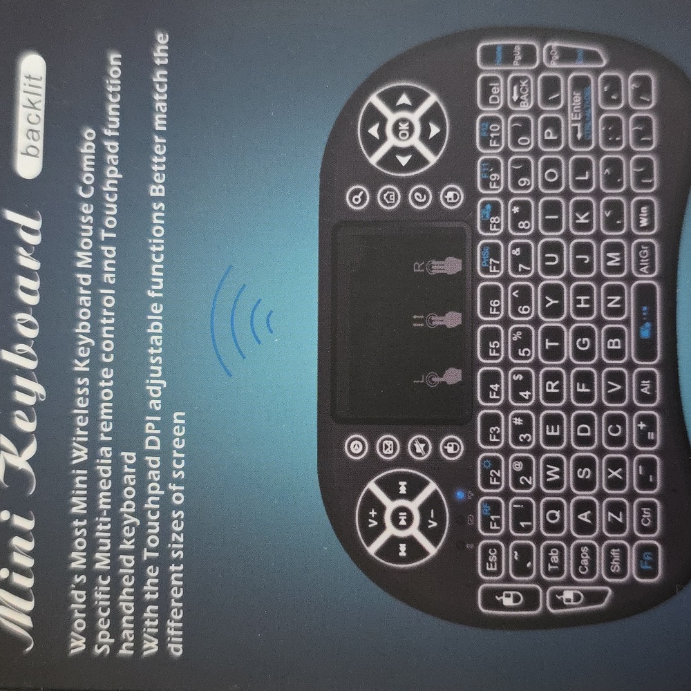 Mini Handheld Backlit Keyboard Mouse Combo Touchpad Function - Picture 3 of 16